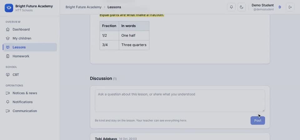 HTT Schools: edit or delete — the screen at this step
