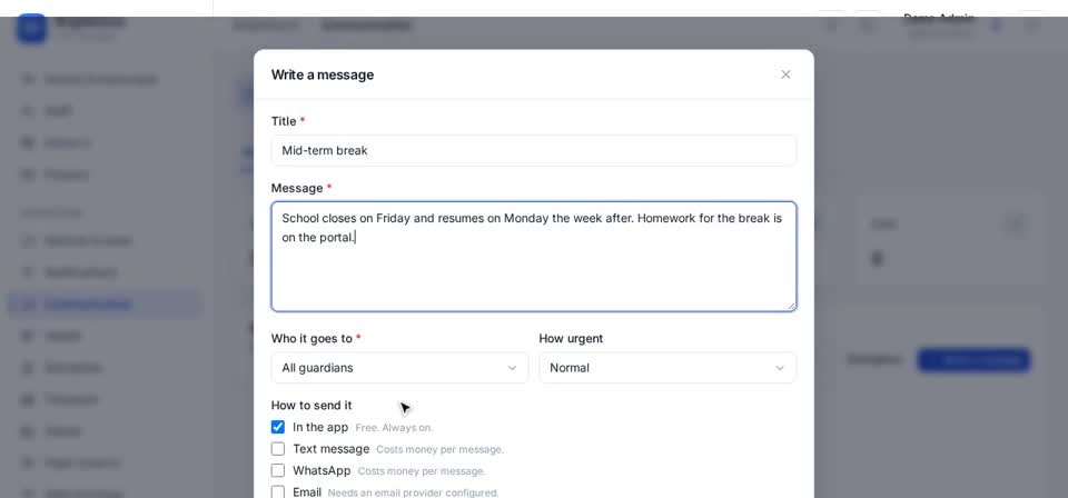 HTT Schools: how it is delivered — the screen at this step