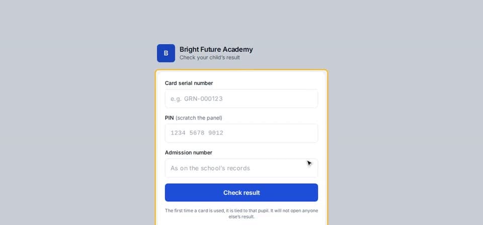 HTT Schools: where parents use them — the screen at this step