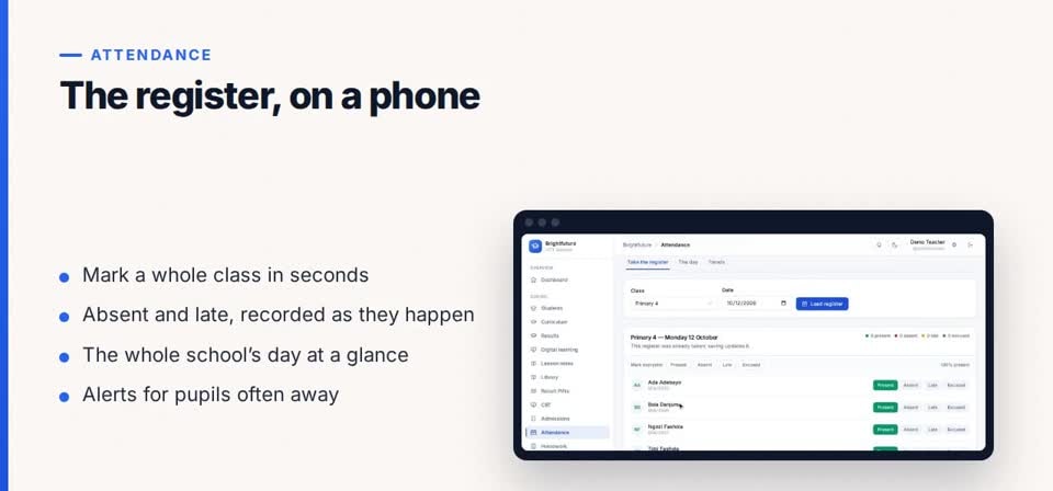 HTT Network: attendance — the screen at this step
