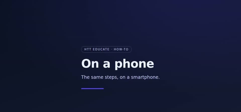 HTT Educate: needs work — the screen at this step